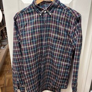 Portuguese Flannel Plaid Button-Down Shirt